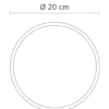 Tabla Circular de Pino 20 cm | Tabla para Quesos | Madetza