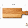 Tabla Charcutera Mini de Encino 20x15 | Regalo para Eventos | Madetza