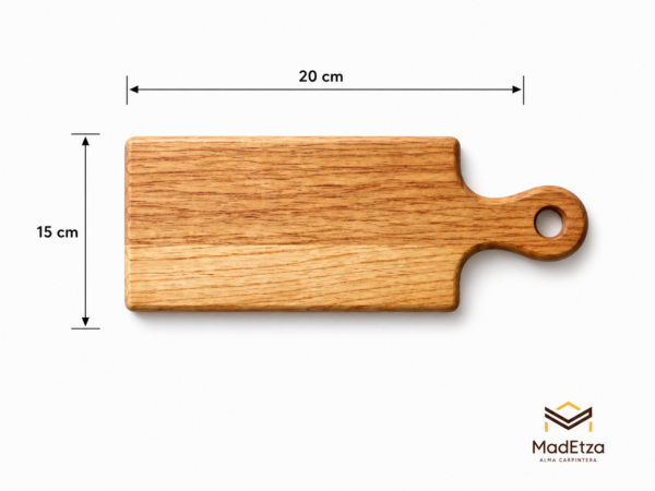 Tabla Charcutera Mini de Encino 20x15 | Regalo para Eventos | Madetza