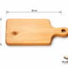 Tabla Charcutera Mini de Pino 20x15 | Tabla para Eventos/Recuerdos | Madetza