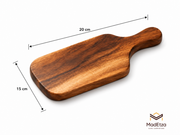Tabla Charcutera Mini de Parota 20x15 | Tabla para Eventos | Madetza