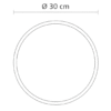 Tabla Circular de Parota 30 cm | Tabla para Quesos | Madetza