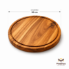 30 cm teca Tabla Circular de Teca 30 cm | Tabla para Quesos | Madetza