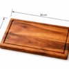 Tabla Charcutera de Parota 30x20 | Tabla para Quesos y Asador | Madetza