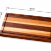Tabla de Charcutería Combinada Parota y Encino 30x20 | Tabla para Quesos | Madetza