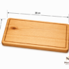 Tabla Charcutera de Pino 30x20 | Tabla para Quesos y Asador | Madetza