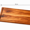 30 x 50 parota Tabla Parrillera Grande de Parota 50x30 | Tabla para Asador | Madetza