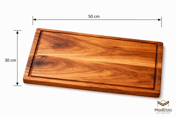 30 x 50 parota Tabla Parrillera Grande de Parota 50x30 | Tabla para Asador | Madetza