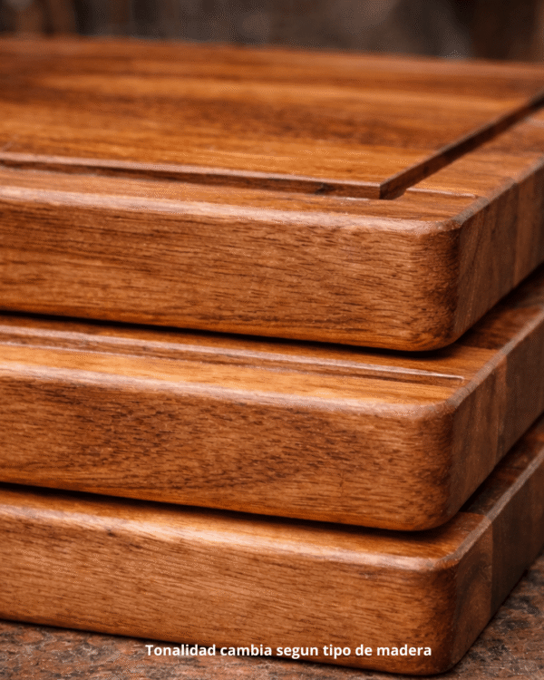 Tabla Charcutera de Parota 30x20 | Tabla para Quesos y Asador | Madetza