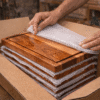 Tabla de Charcutería Combinada Parota y Encino 30x20 | Tabla para Quesos | Madetza