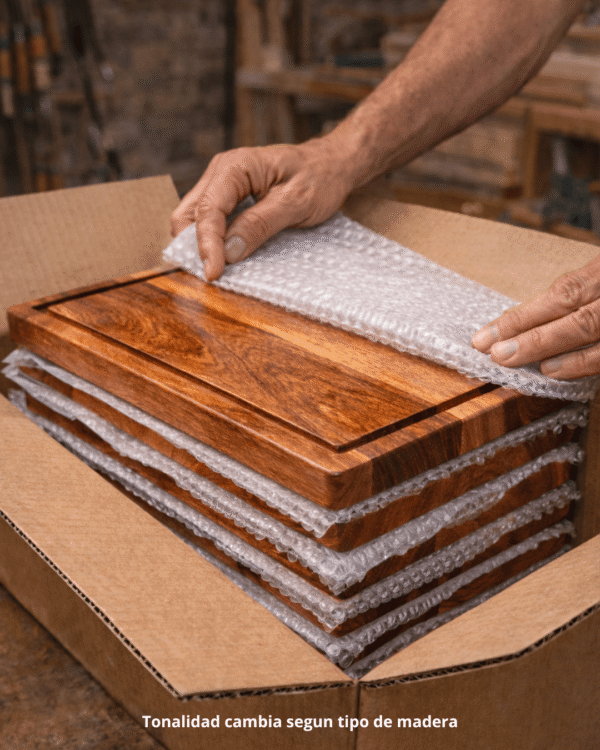 Tabla de Charcutería Combinada Parota y Encino 30x20 | Tabla para Quesos | Madetza