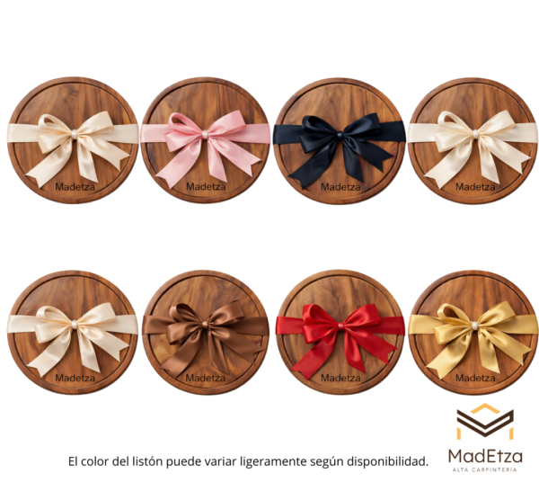 Tabla Circular de Parota 30 cm | Tabla para Quesos | Madetza