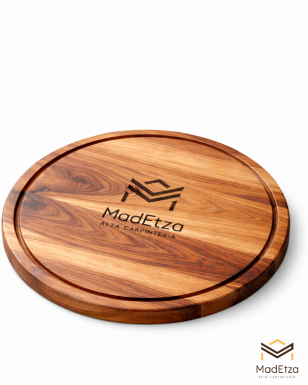 Tabla Circular de Parota 30 cm | Tabla para Quesos | Madetza