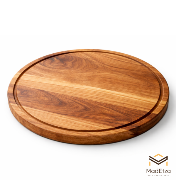 Tabla Circular de Parota 30 cm | Tabla para Quesos | Madetza