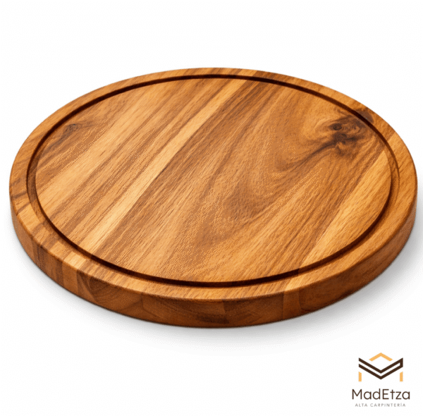 Tabla-Circular-de-Teca-34cm-e1767911401696.png Tabla Circular de Teca 30 cm | Tabla para Quesos | Madetza