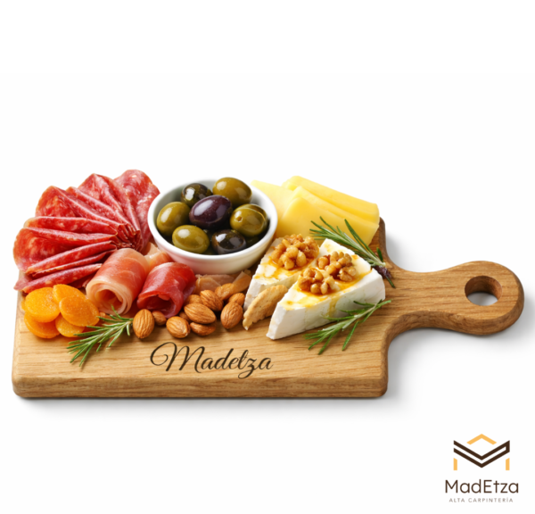 Tabla Charcutera Mini de Encino 20x15 | Regalo para Eventos | Madetza