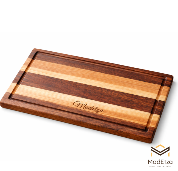 Tabla de Charcutería Combinada Parota y Encino 30x20 | Tabla para Quesos | Madetza