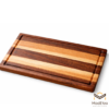Tabla de Charcutería Combinada Parota y Encino 30x20 | Tabla para Quesos | Madetza