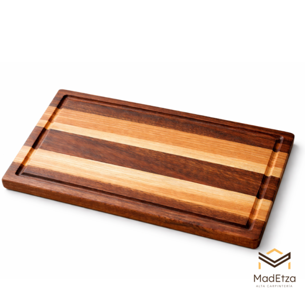Tabla de Charcutería Combinada Parota y Encino 30x20 | Tabla para Quesos | Madetza