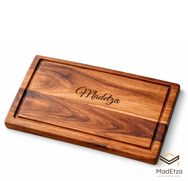 Tabla Charcutera de Parota 30x20 | Tabla para Quesos y Asador | Madetza