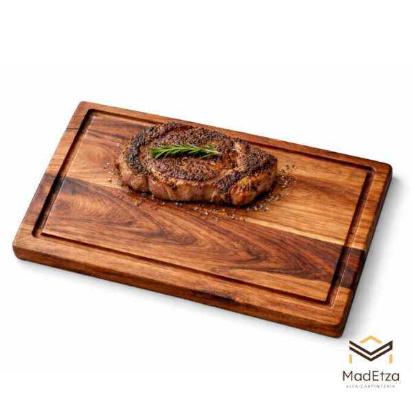 Tabla Charcutera de Parota 30x20 | Tabla para Quesos y Asador | Madetza