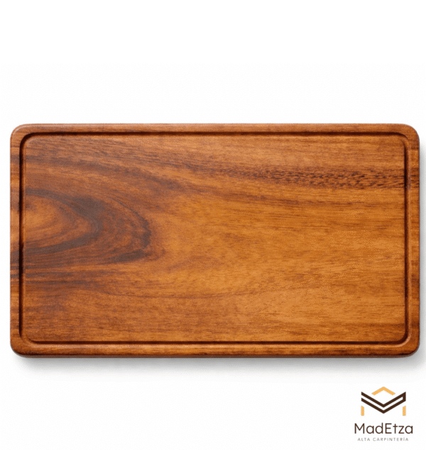 Tabla Parrillera de Parota 40x25 | Tabla para Carne Asada | Madetza