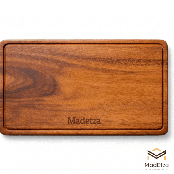 Tabla Parrillera de Parota 40x25 | Tabla para Carne Asada | Madetza