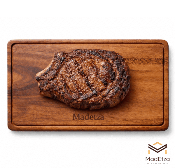 Tabla Parrillera de Parota 40x25 | Tabla para Carne Asada | Madetza