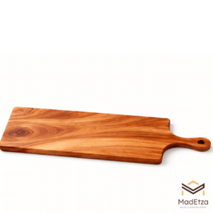 Tabla Parrillera de Parota con Mango 55x15 | Tabla para Carne Asada | Madetza