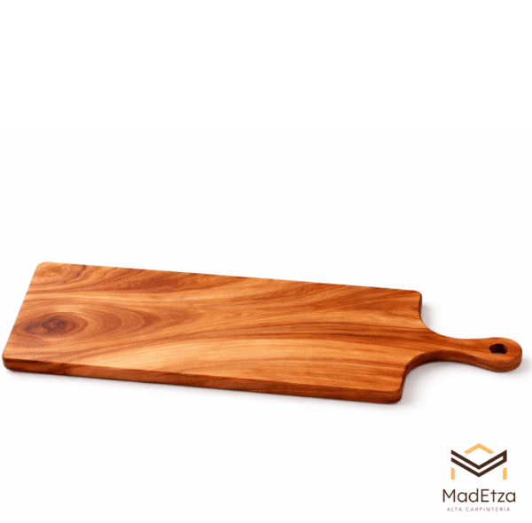 Tabla Parrillera de Teca con Mango 40x18 | Tabla para Asador | Madetza