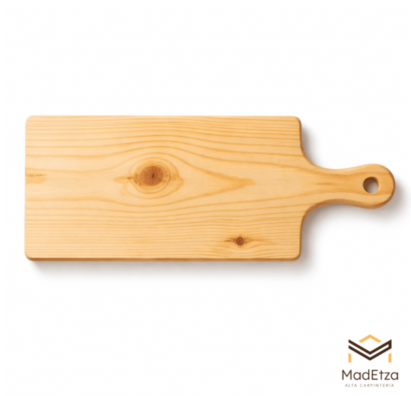 Tabla Parrillera de Pino con Mango 28x15 | Tabla para Asador | Madetza