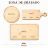 Tabla Parrillera de Pino con Mango 28x15 | Tabla para Asador | Madetza
