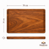 Tabla de Parota Rectangular 50x30 cm