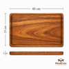Tabla de Parota Rectangular 40x25 cm