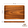Tabla de Parota Rectangular 30x20 cm