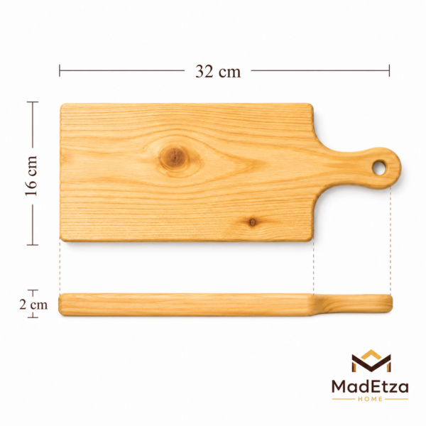 Tabla de Pino con Mango 32x16 cm