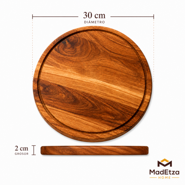Tabla Circular de Parota 30 cm