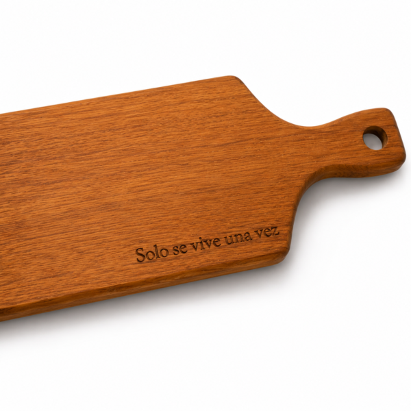 Tabla de Teca con Mango 40x18 cm