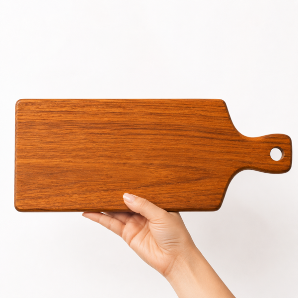 Tabla de Teca con Mango 40x18 cm