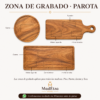 Tabla de Parota Rectangular 30x20 cm