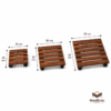 portamacetas de parota solida (2) KIT BASES RODANTES DRACO